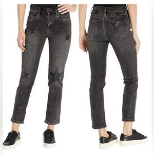 BLANKNYC Madison Crop with Leather Star Detail